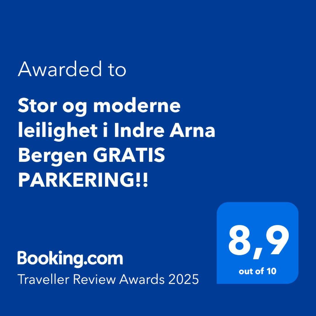 Stor Og Moderne Leilighet I Indre Arna Bergen Gratis Parkering!! エクステリア 写真